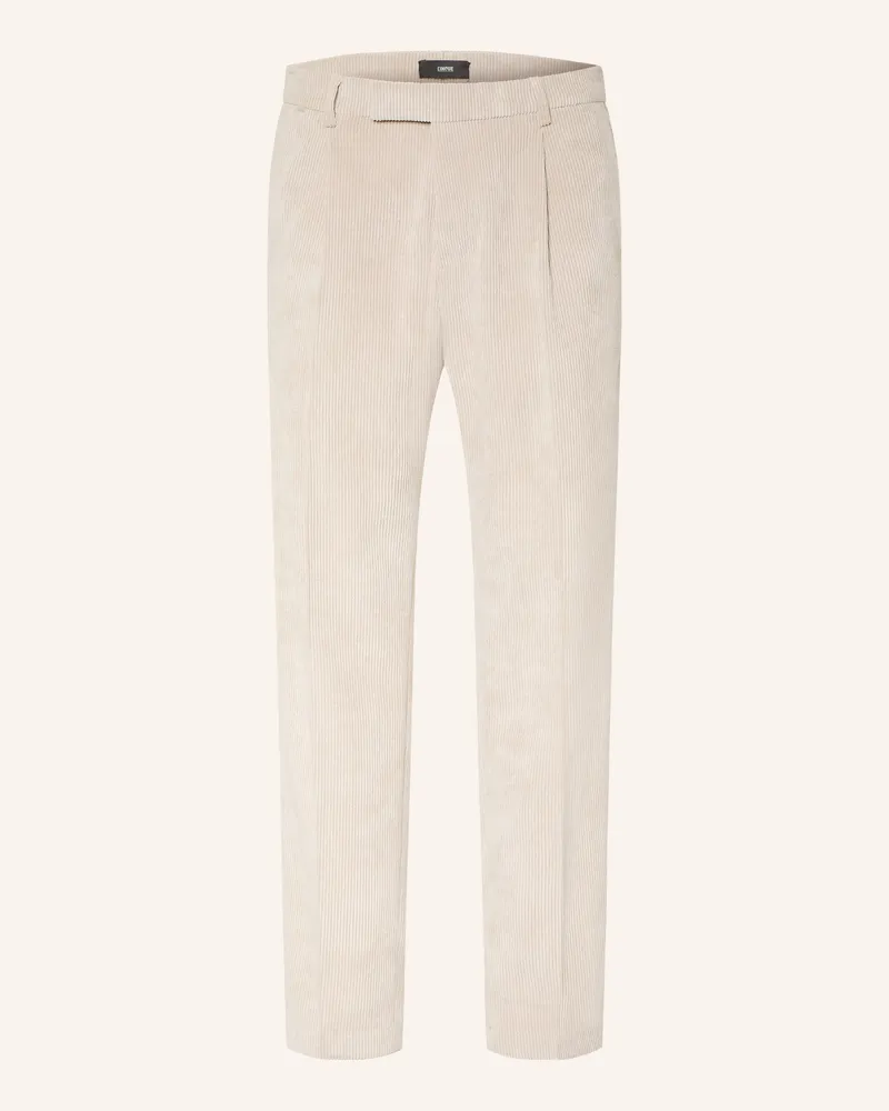 cinque Anzughose Cisalto Tapered Fit Aus Cord weiss 22