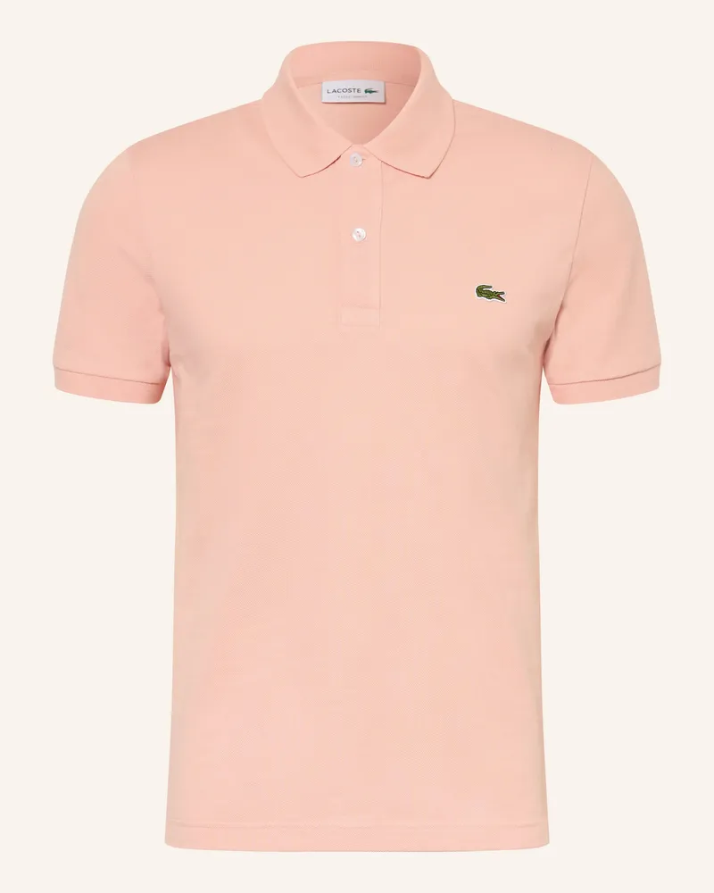 Lacoste Piqué-Poloshirt Slim Fit orange Lachs