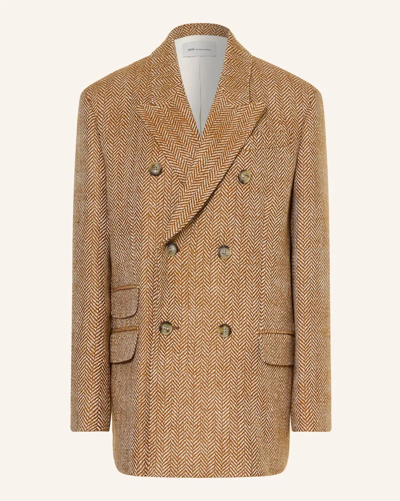 AMI Paris Longblazer beige Braun
