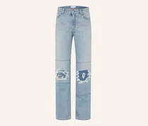 Straight Jeans blau