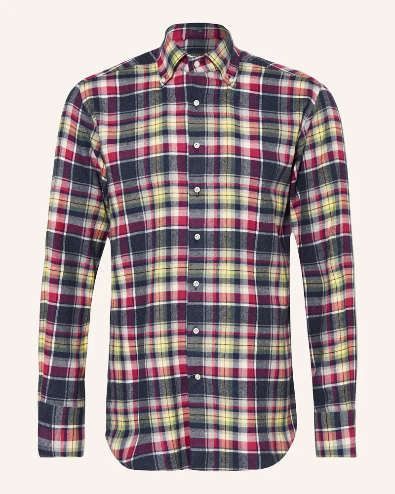 Artigiano  Flanellhemd Classic Fit Pink