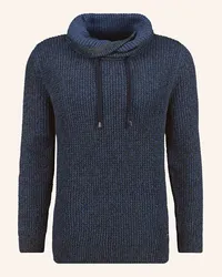 Ragman Strick-Hoodie Blau