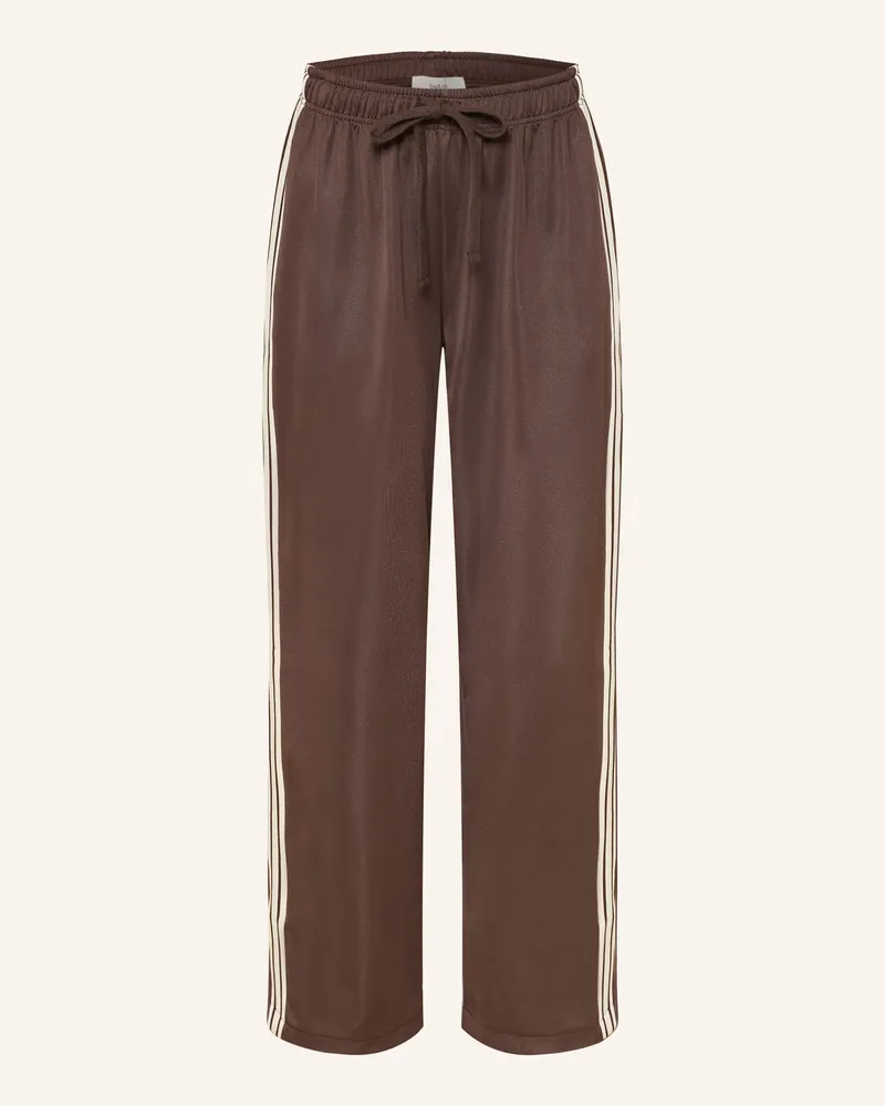 ba&sh Sweatpants JOSHUA mit Galonstreifen Dunkelbraun