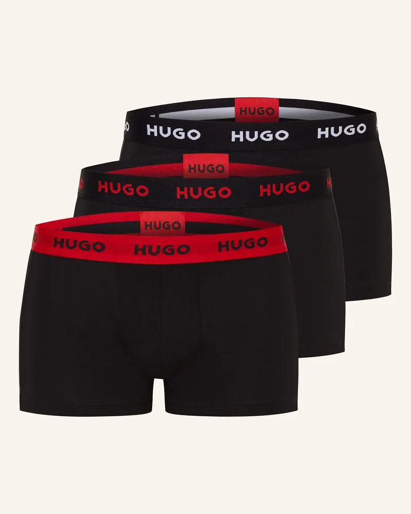 HUGO BOSS 3er-Pack Boxershorts Schwarz