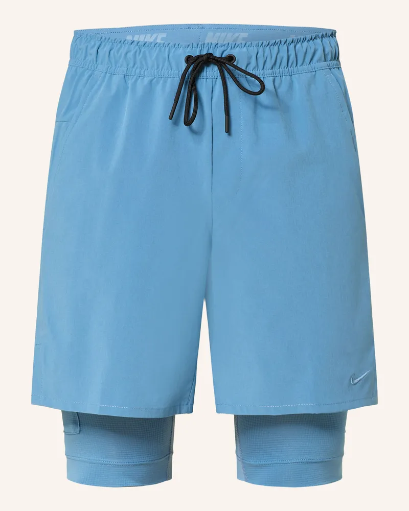 Nike 2-in-1-Trainingsshorts UNLIMITED Blau