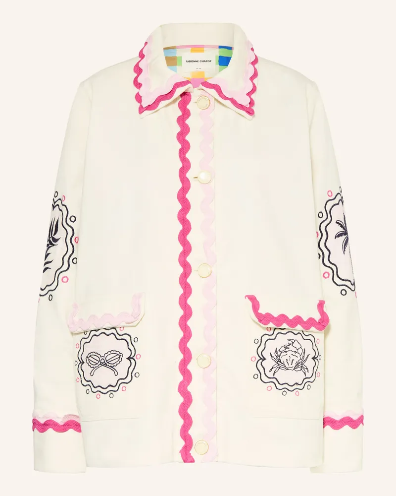 Fabienne Chapot Overjacket Melodie Mit Stickereien weiss Creme