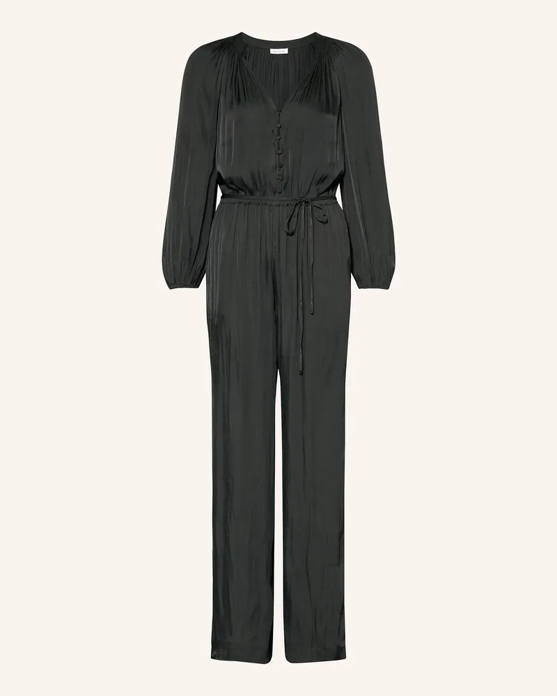 Mrs & HUGS Satin-Jumpsuit schwarz Schwarz