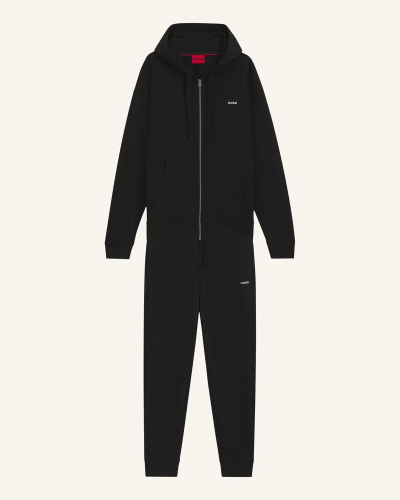 HUGO BOSS Sweatshirt Track_Dapozipdayote Relaxed Fit schwarz Schwarz