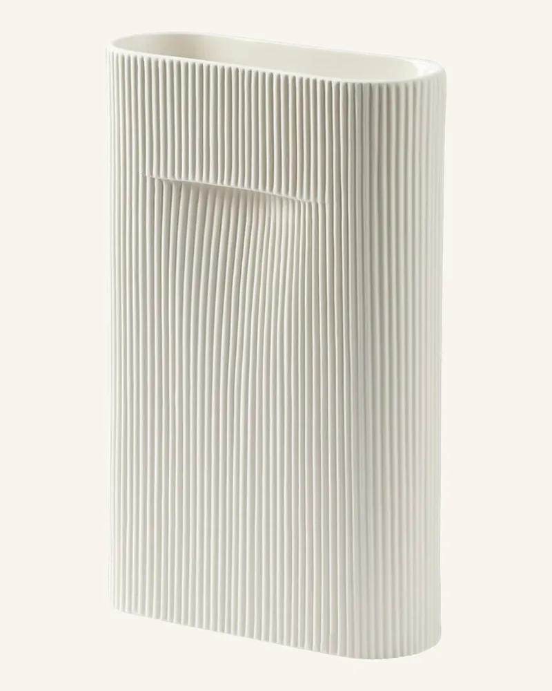Muuto Vase Ridge weiss Weiss