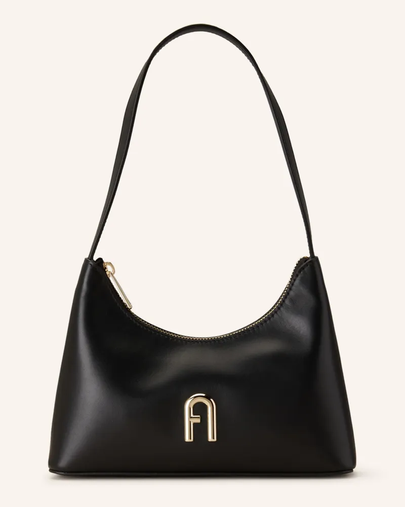 Furla Schultertasche DIAMANTE Schwarz