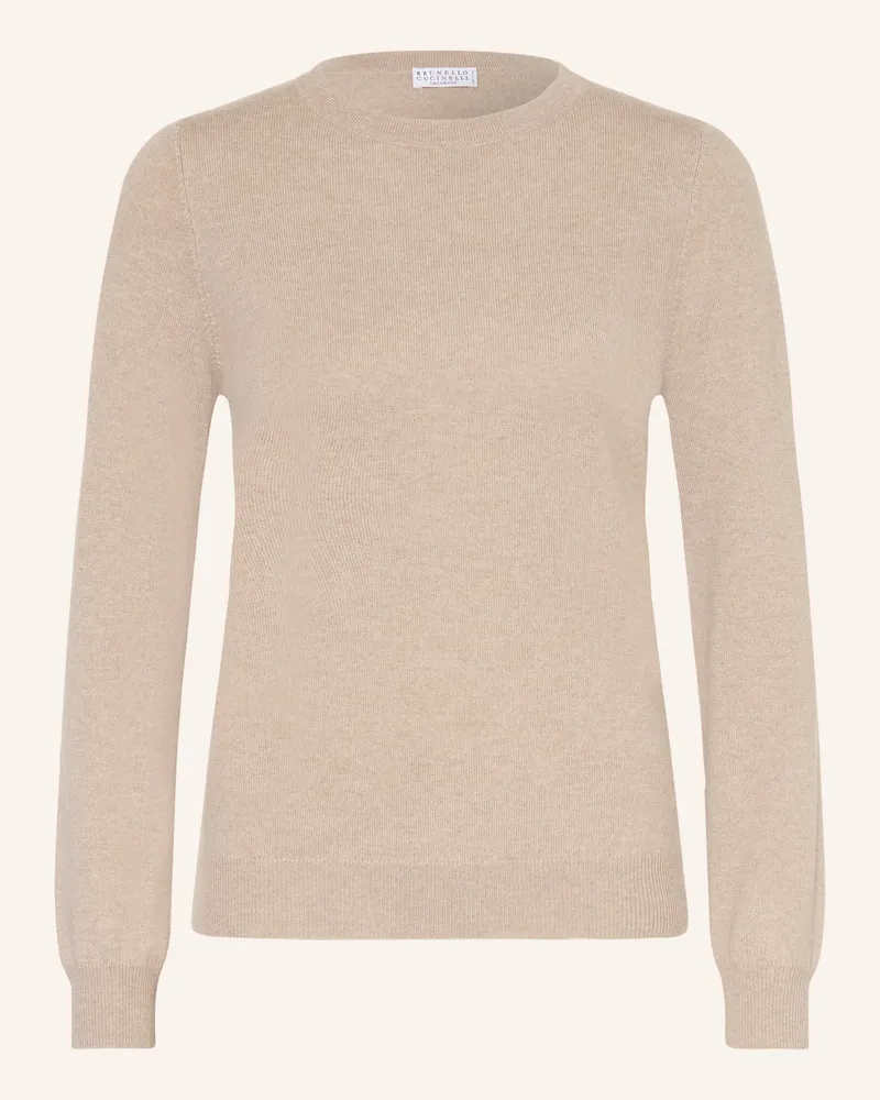 Brunello Cucinelli Cashmere-Pullover beige Taupe