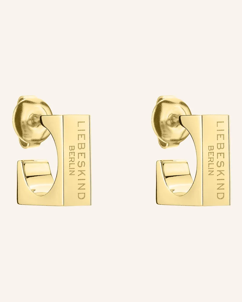 Liebeskind Ohrstecker  aus  Edelstahl Gold