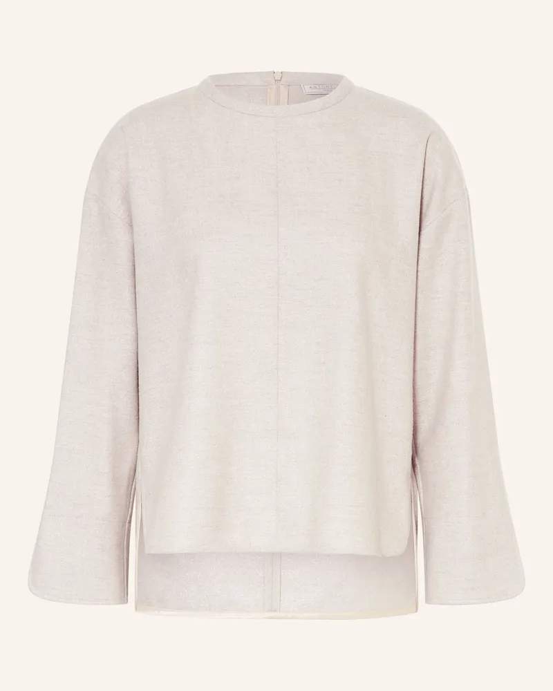 Antonelli Firenze Blusenshirt CABERNET mit Glitzergarn Creme