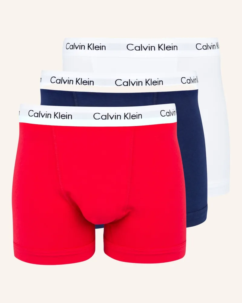 Calvin Klein 3er-Pack Boxershorts Cotton Stretch blau Weiss