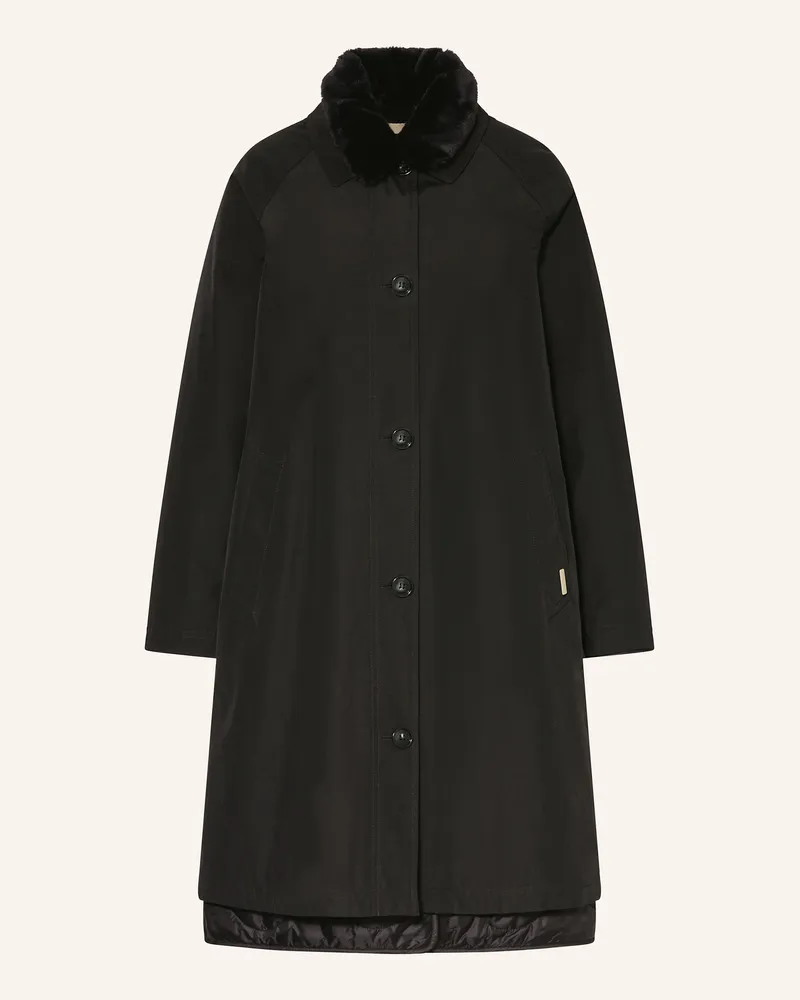 Woolrich 2-In-1-Mantel schwarz Schwarz