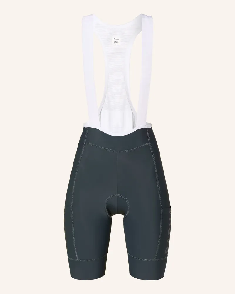 Rapha Radhose Pro Team Cargo Bib Mit Gepolstertem Einsatz Und Trägern grau Schwarz
