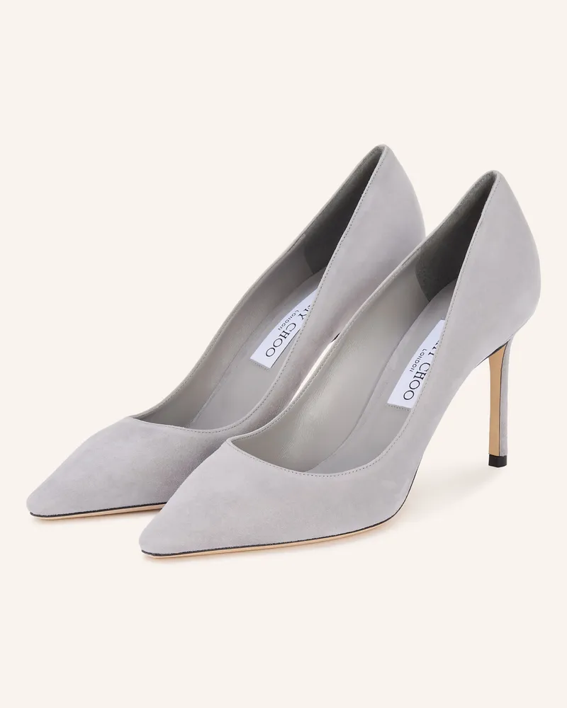 Jimmy Choo Pumps ROMY 85 Hellgrau