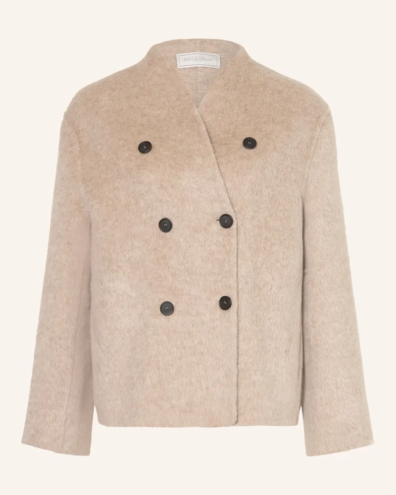 Antonelli Firenze Jacke Vertigo Mit Alpaka weiss Beige