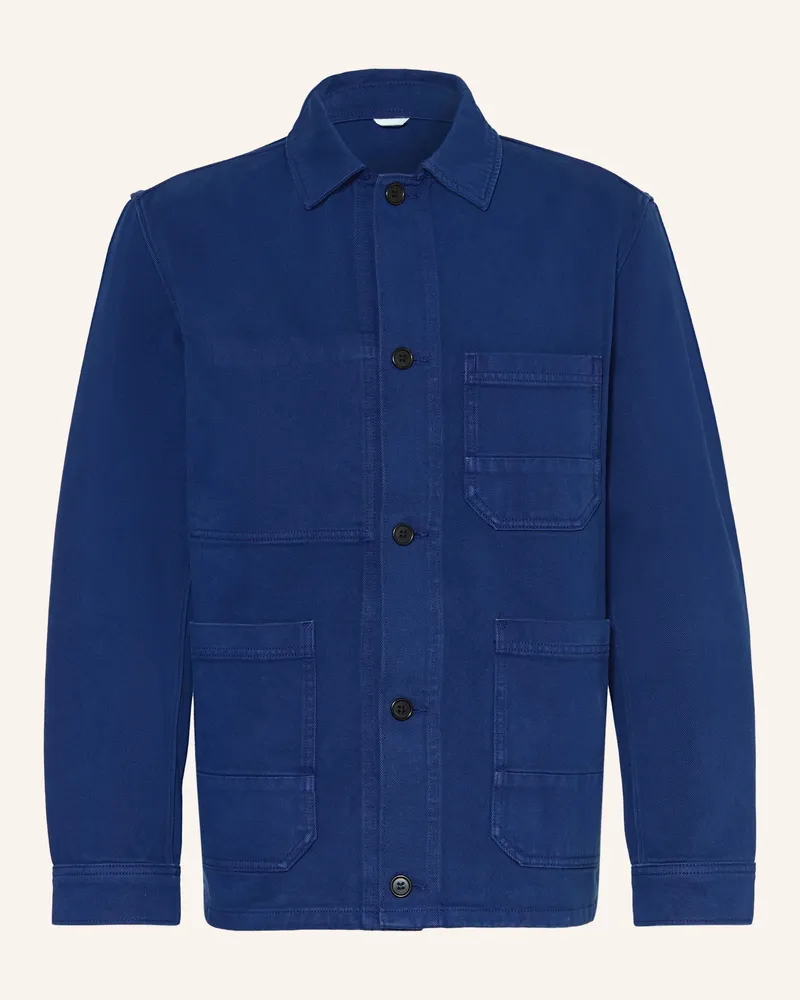 Arket Overshirt blau Dunkelblau