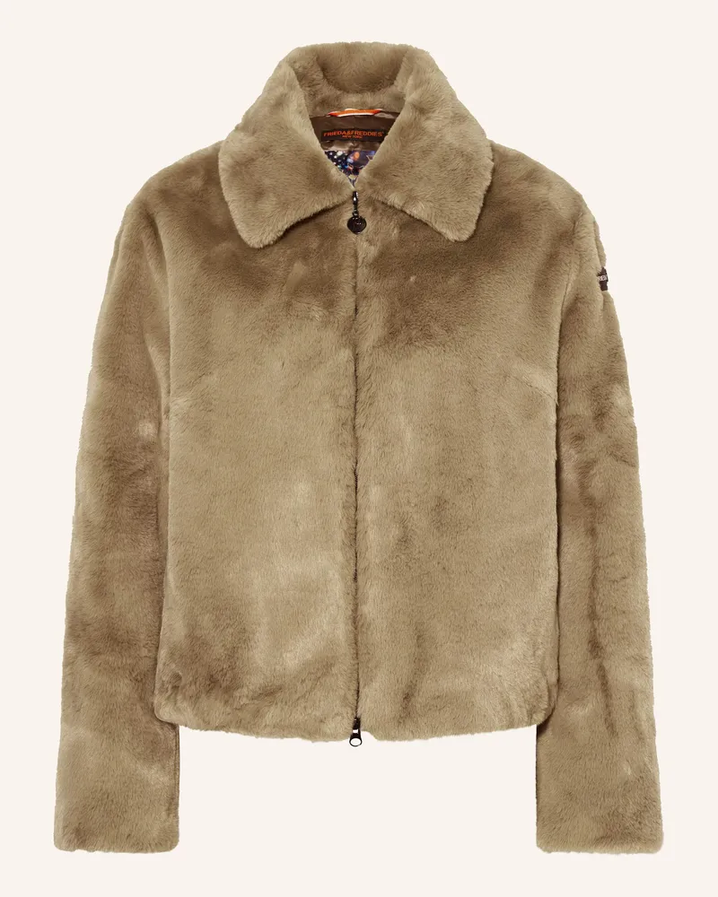Frieda & Freddies Kunstfell-Jacke XAVY Khaki