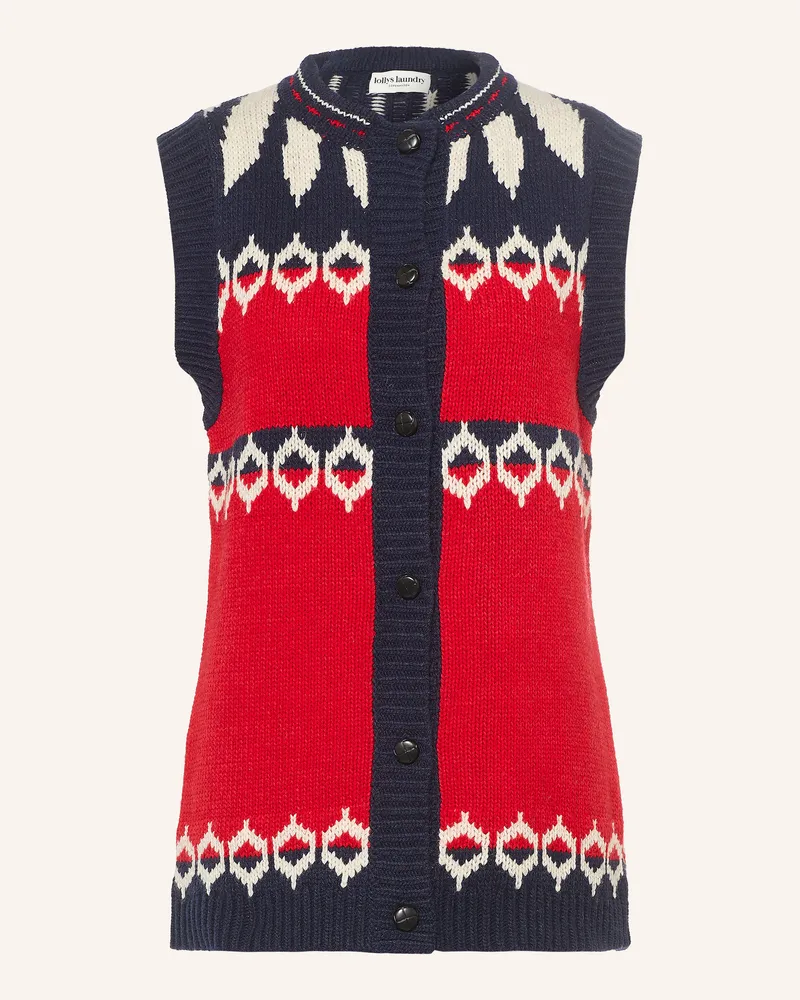 Lollys Laundry Strickweste Cleoll rot Rot