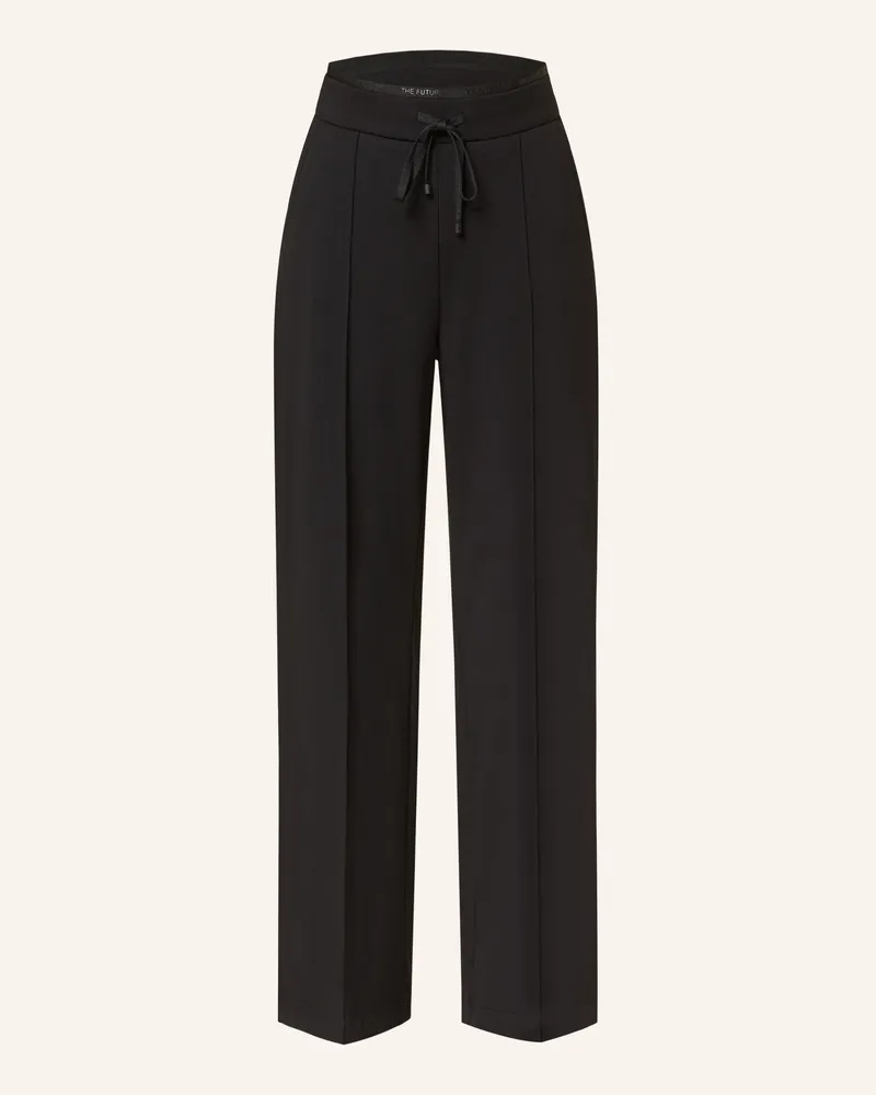 Cambio Marlenehose AVA mit Schmucksteinen Schwarz