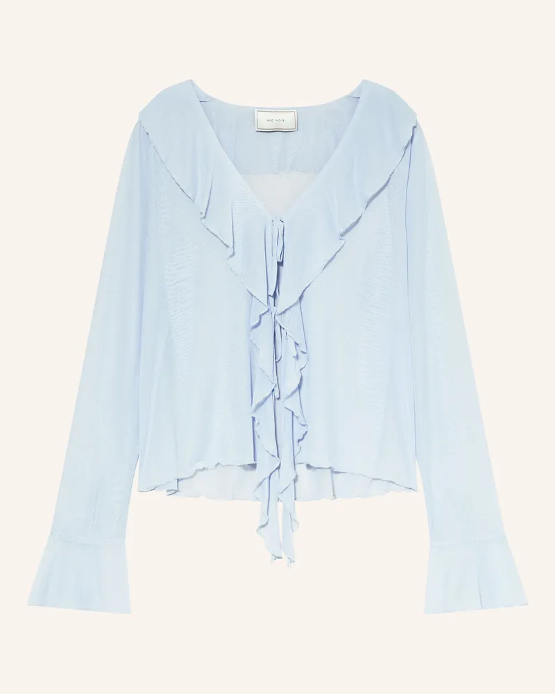 Neo Noir Blusenshirt ANIKA aus Mesh Hellblau