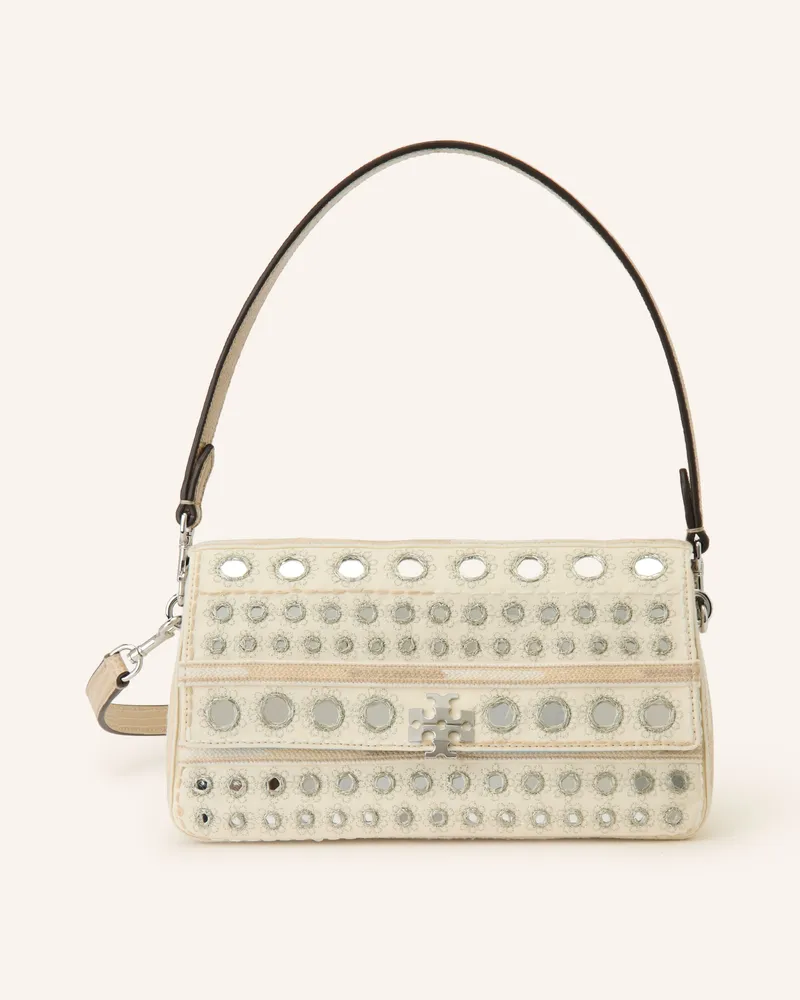 Tory Burch Handtasche Charlie beige Ecru
