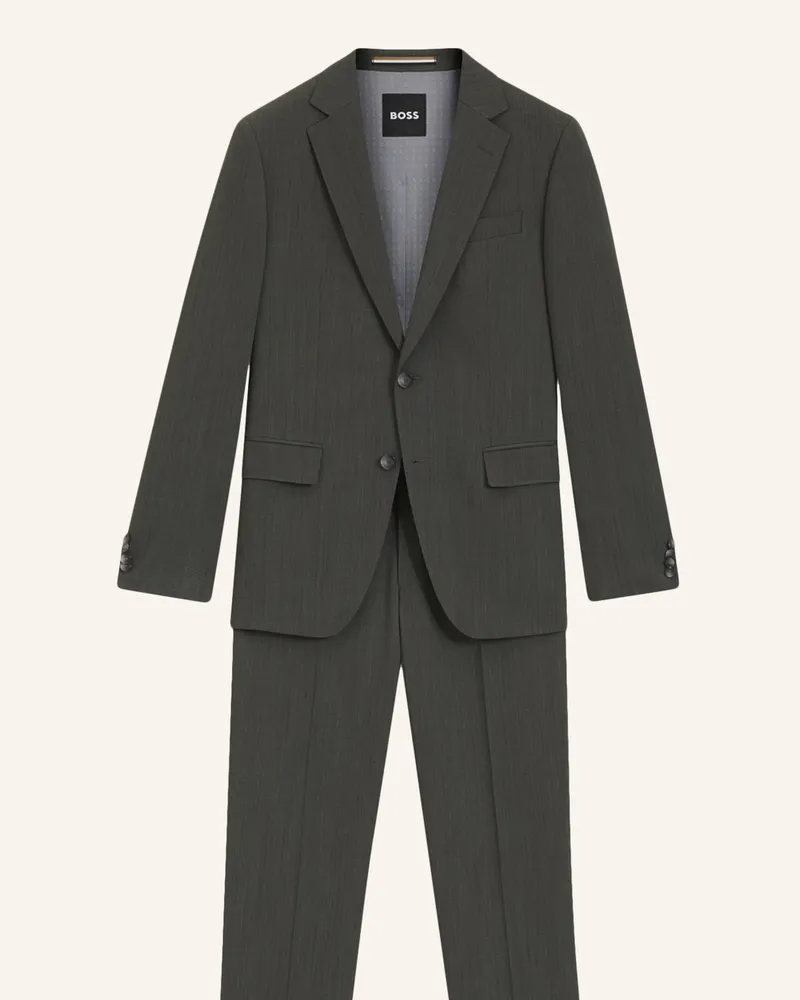 HUGO BOSS Business Anzug H-HUGE-2PCS-253 Slim Fit Grün