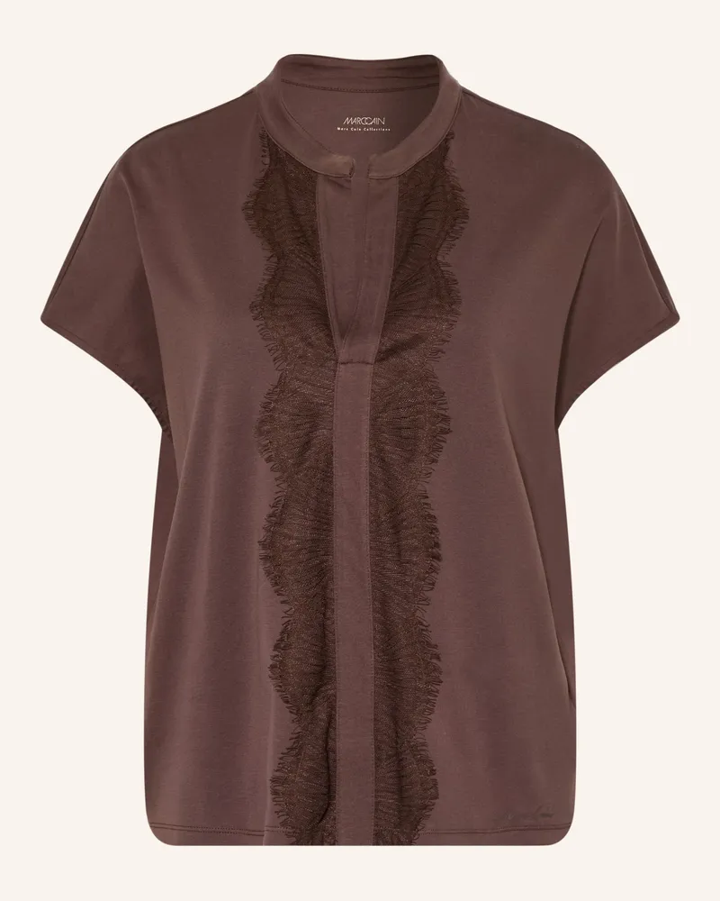 Marc Cain T-Shirt Mit Spitze braun 697