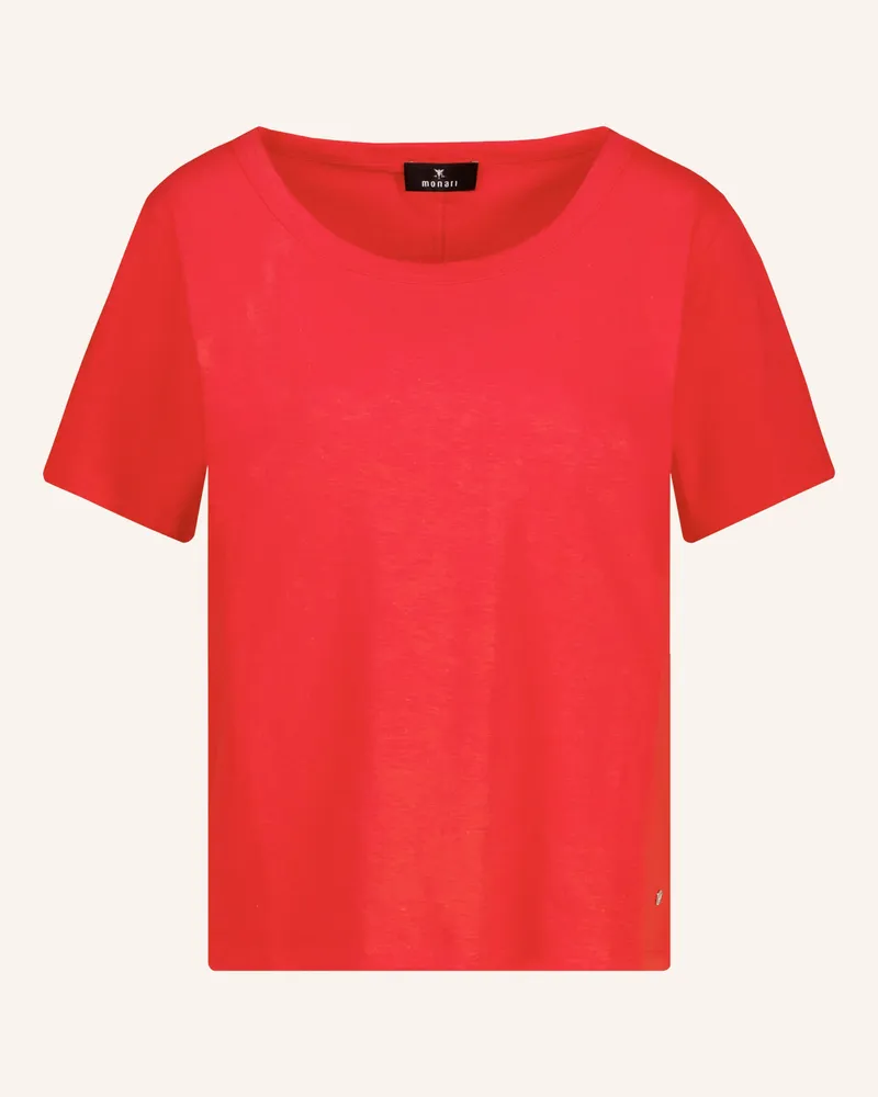 monari T-Shirt Mit Leinen rot Rot