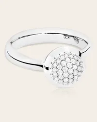 TAMARA COMOLLI Ring RING BOUTON SMALL DIAMOND PAVÉ aus 18K Silber