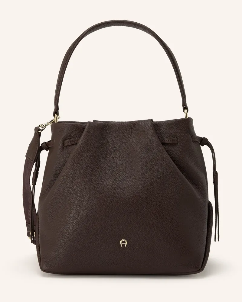 Aigner Beuteltasche braun Dunkelbraun