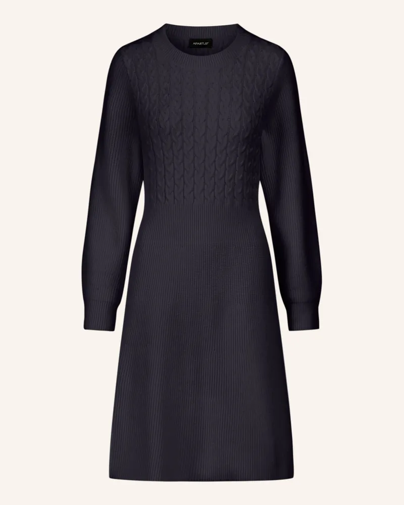 Apart Strickkleid Dunkelblau