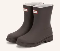 Gummi-Boots Downpour Short Insulated braun