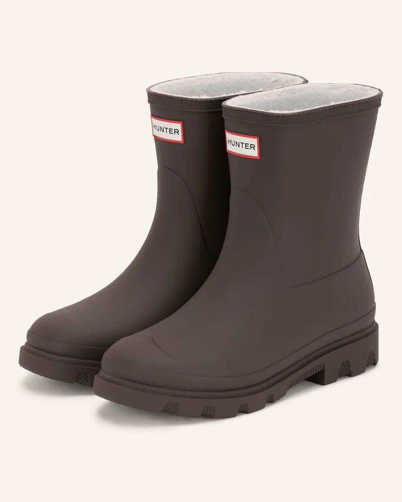 Hunter Gummi-Boots Downpour braun Taupe
