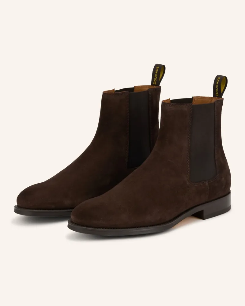 Doucal´s Chelsea-Boots Visone braun Dunkelbraun