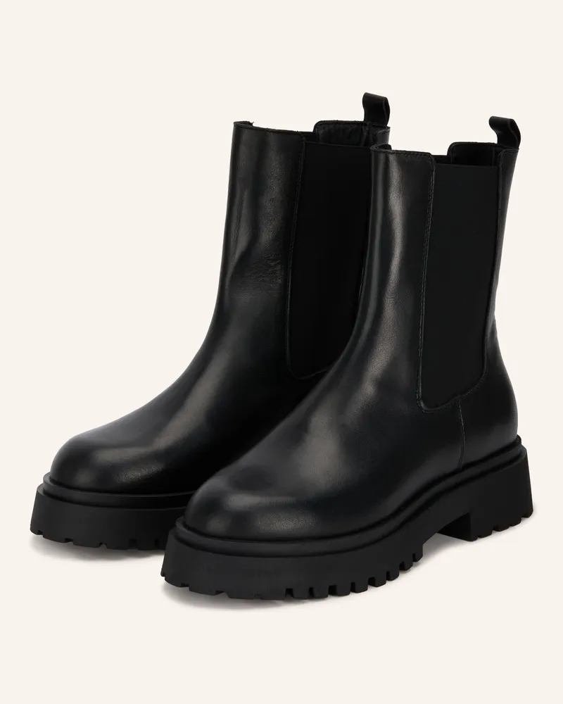 Mrs & HUGS Chelsea-Boots schwarz Schwarz