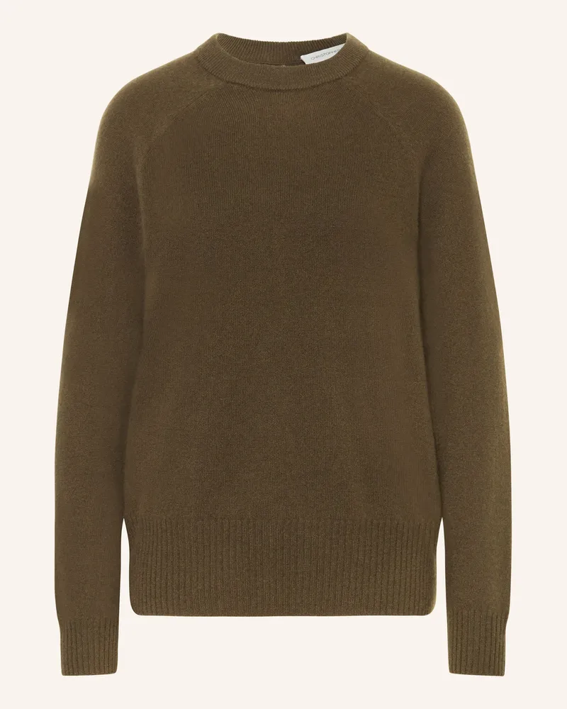 Christopher Esber Cashmere-Pullover MONUMENT OPEN TWIST mit Cut-outs Khaki