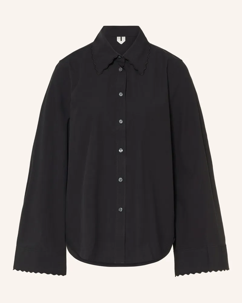 Arket Hemdbluse schwarz Schwarz