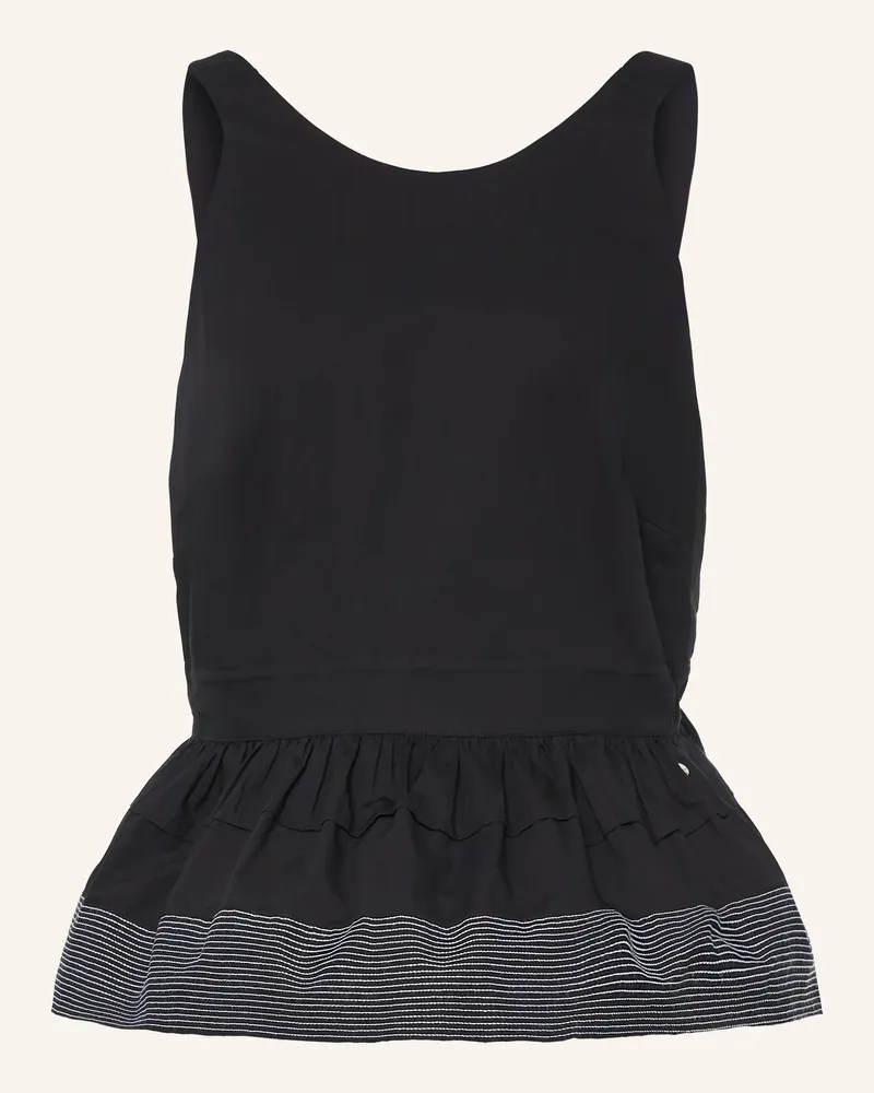 HUGO BOSS Blusentop Idil schwarz Schwarz