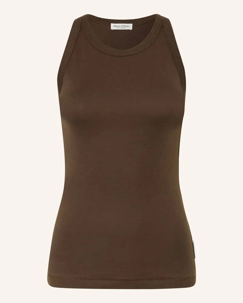 Marc O'Polo Tanktop gruen Dunkelbraun