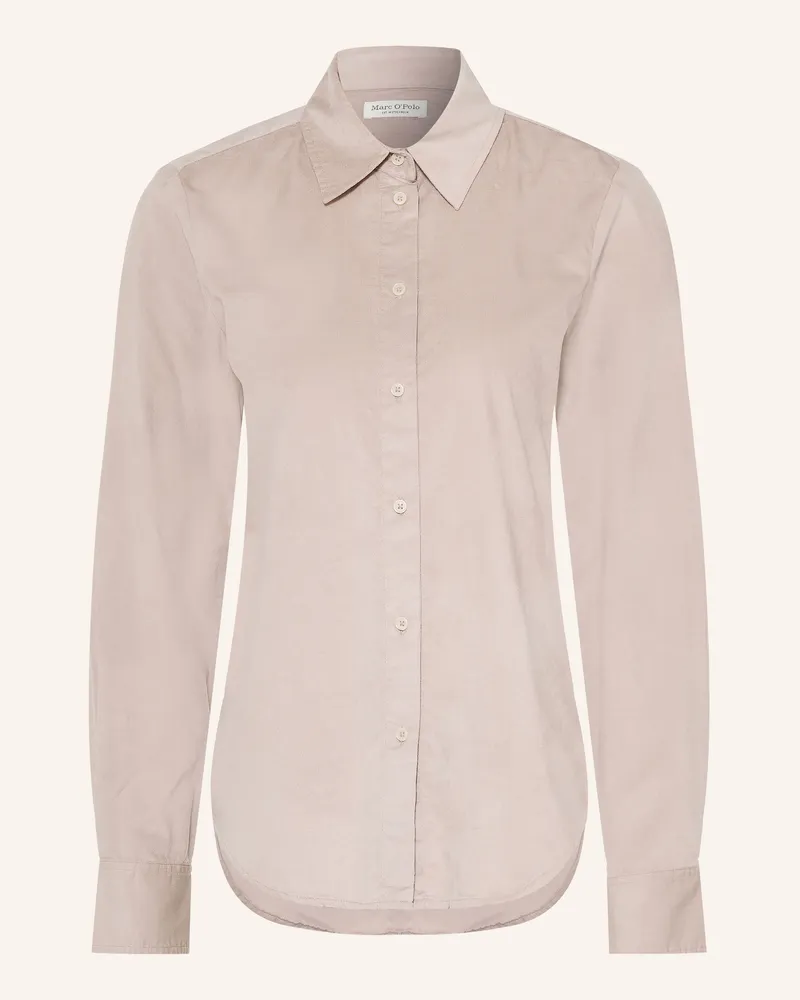 Marc O'Polo Hemdbluse Aus Samt grau Taupe
