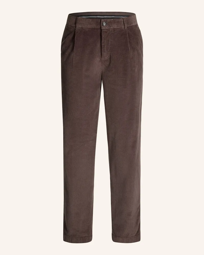JOOP! Cordhose Loose Fit Braun
