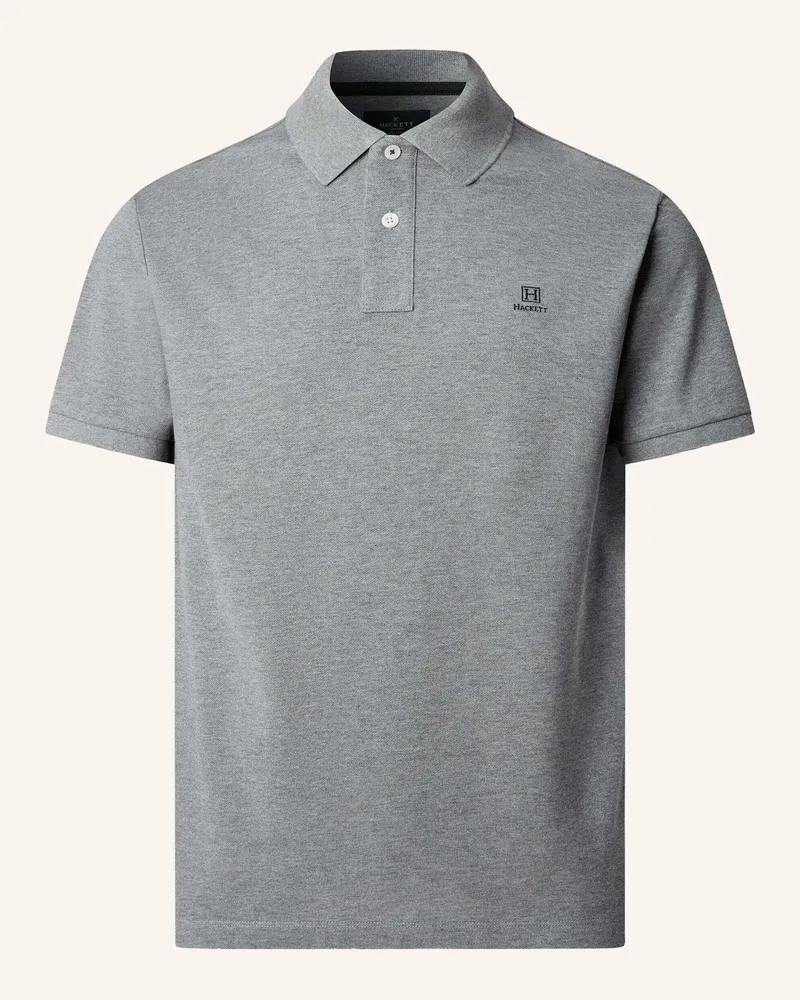 Hackett Poloshirt Heritage H Sml Logo Pl grau Hellgrau