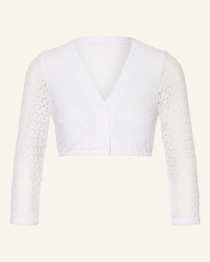 WALDORFF Dirndlbluse mit 3/4-Arm Weiss