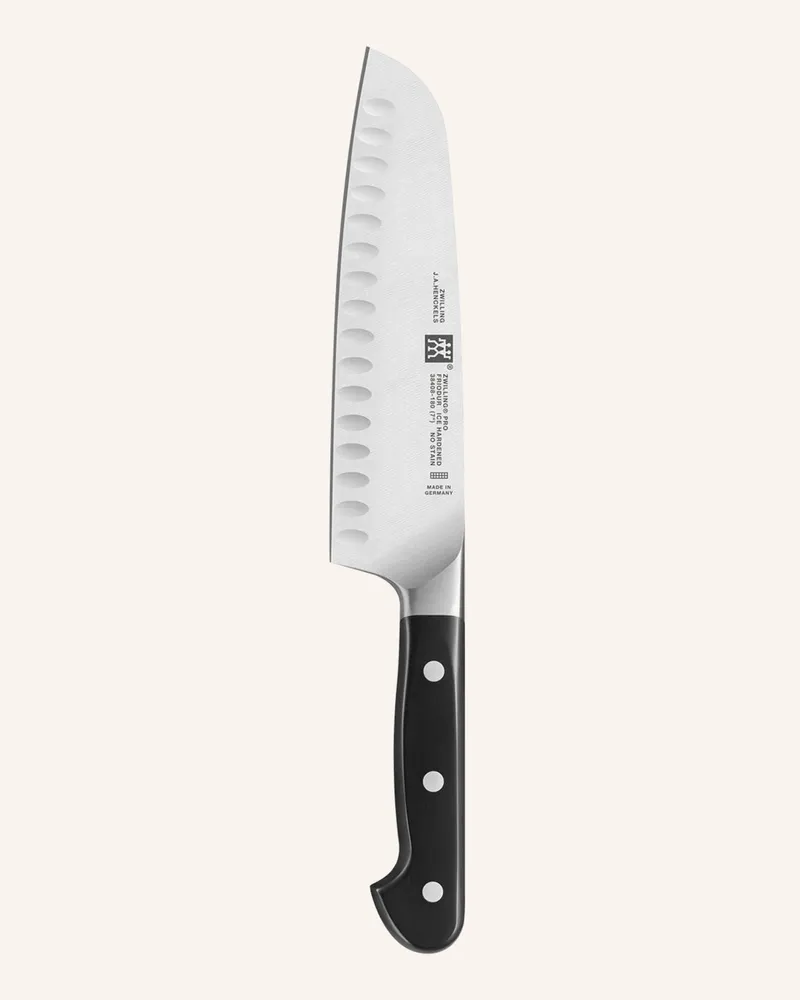 Zwilling Santokumesser Pro silber Schwarz
