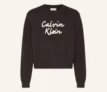 Sweatshirt Mit Glitzergarn schwarz