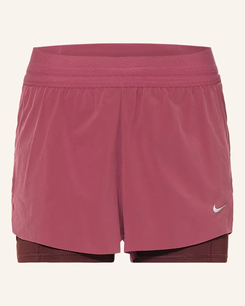 Nike 2-In-1-Laufshorts Swift rot Fuchsia