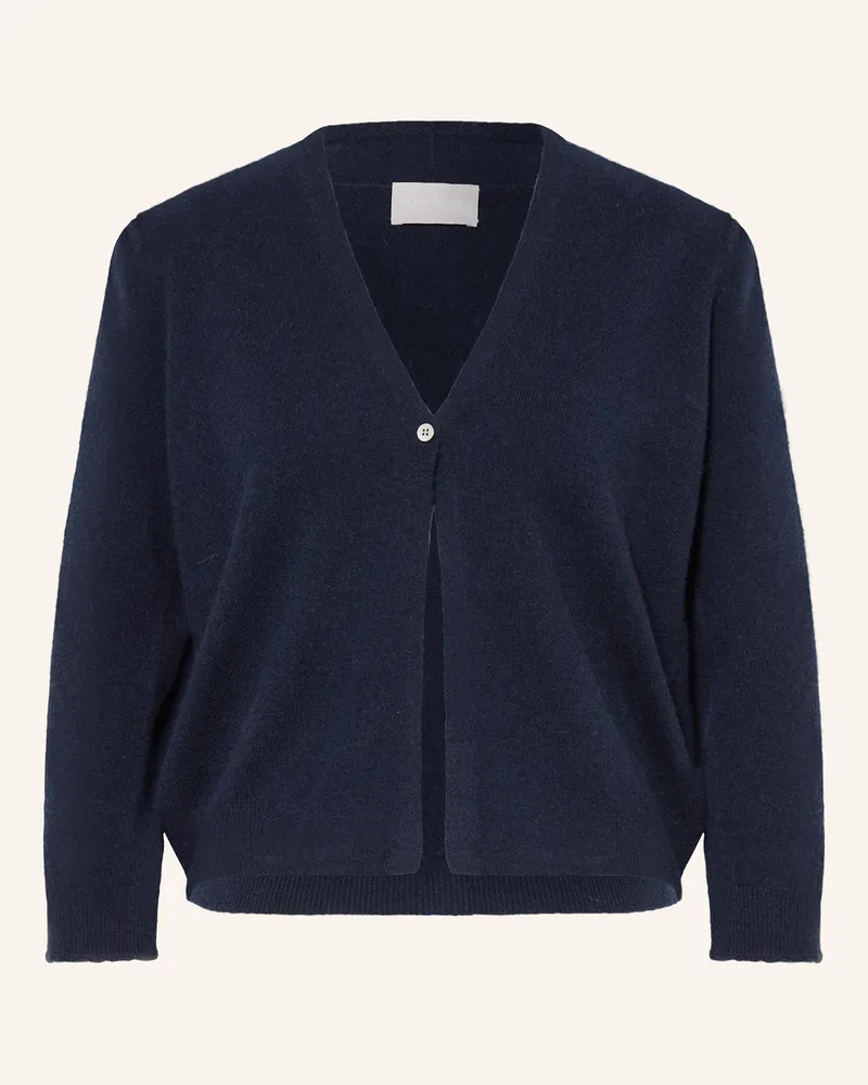 hemisphere Strickjacke Aus Cashmere Mit 3/4-Arm blau Dunkelblau